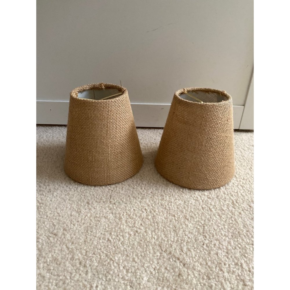 Burlap Lampshades